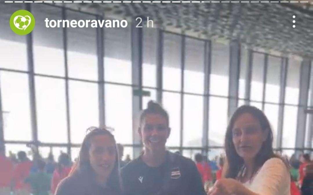 Sampdoria Women, al Ravano scatto social con Ludovica Mantovani
