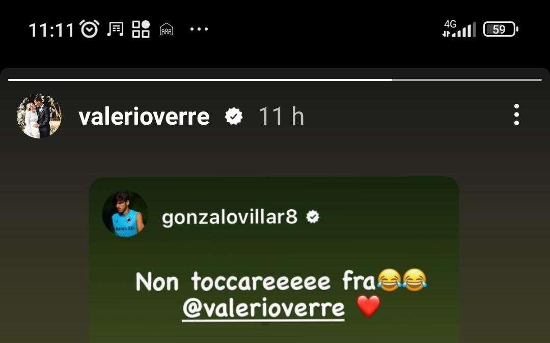 Social Sampdoria, battute tra i centrocampisti Villar e Verre
