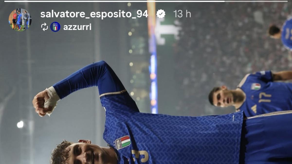 Sampdoria social, l'omaggio di Salvatore Esposito ai fratelli in Nazionale