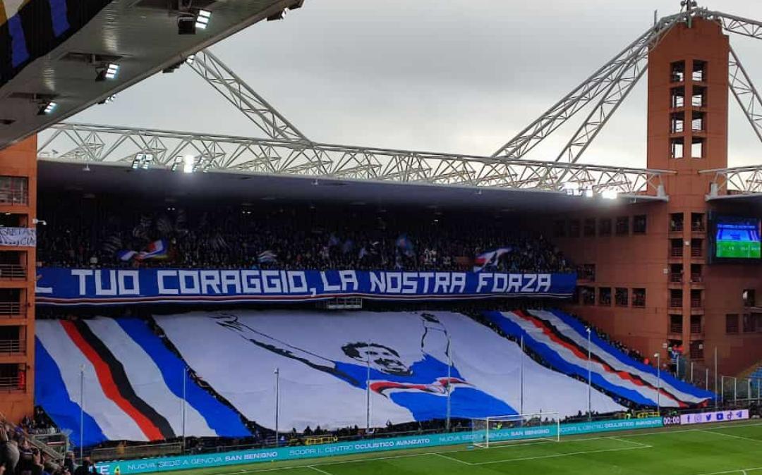 Maria Teresa Vialli ospite al Ferraris, il post social della Sampdoria