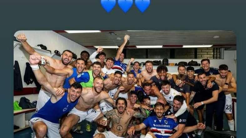 Sampdoria salva, il video dei festeggiamenti negli spogliatoi 