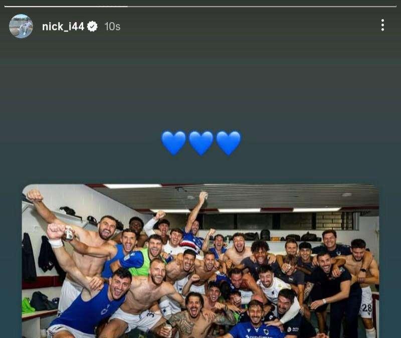 Sampdoria social, Ioannou e lo spogliatoio in festa
