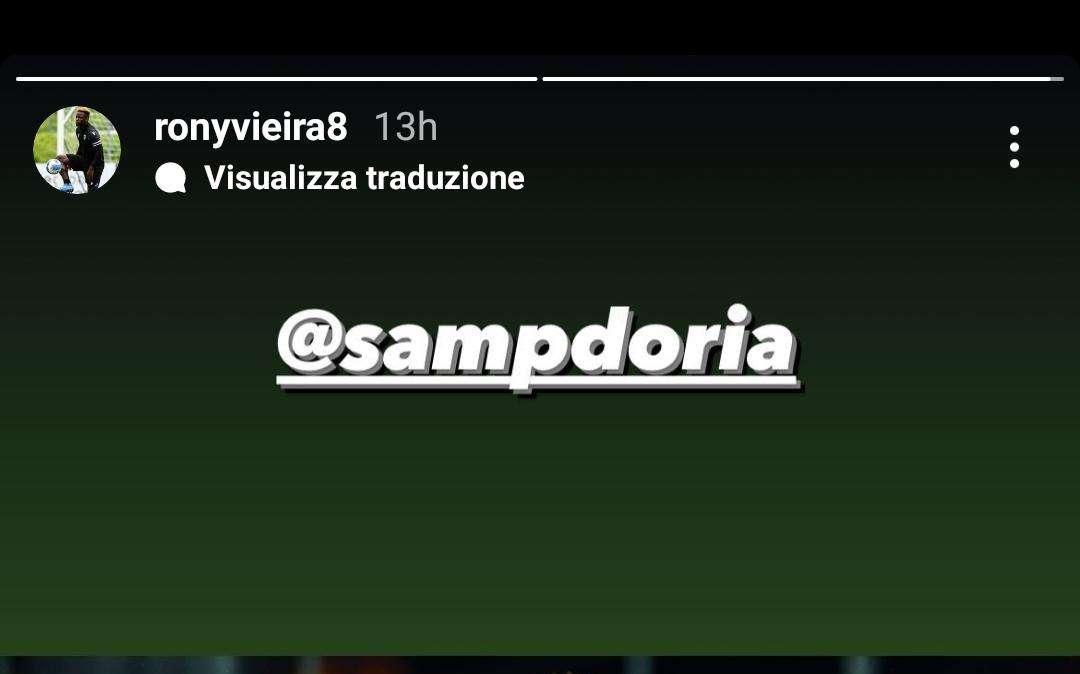 Sampdoria, Vieira: "Non vedo l'ora di tornare in campo" 