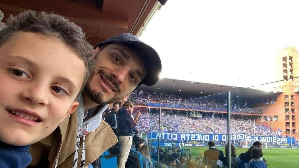 Social Sampdoria, la famiglia Gabbiadini si gode lo spettacolo del derby