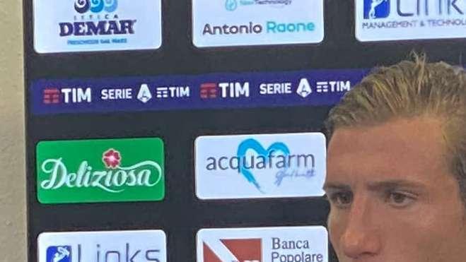 Lecce corsaro contro la Sampdoria, Baschirotto: "Due vittorie di fila hanno dato ossigeno"