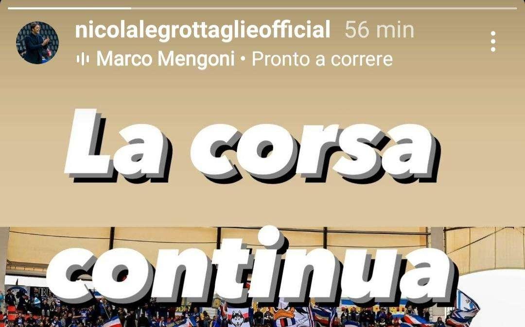 Sampdoria social, Legrottaglie: "La corsa continua"
