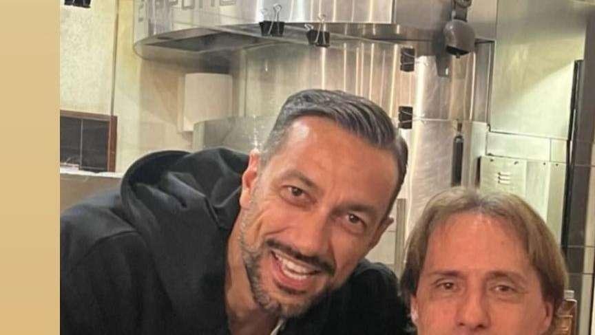 Sampdoria social, Chiesa e Quagliarella posano assieme