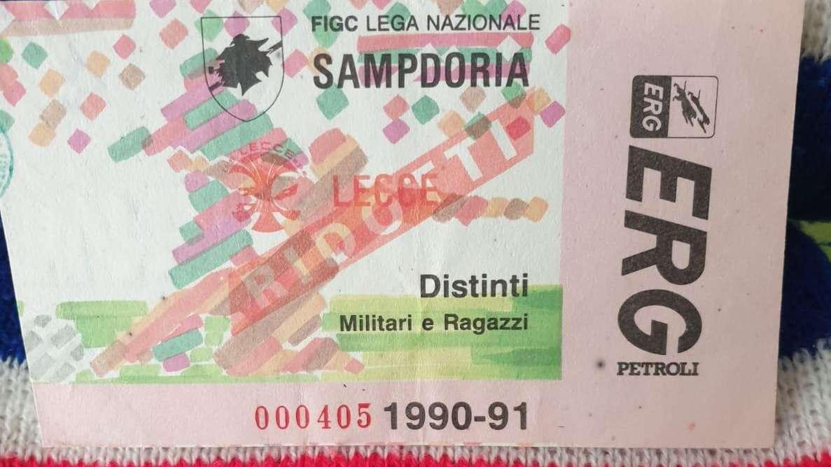 SN - 19 maggio 1991: la Sampdoria e un bambino di nove anni