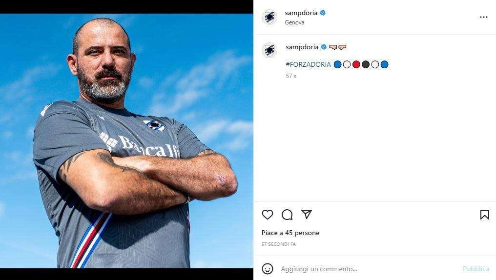 Sampdoria, Stankovic: "Orgoglio, sudore e impegno. Insieme possiamo fare grandissime cose"