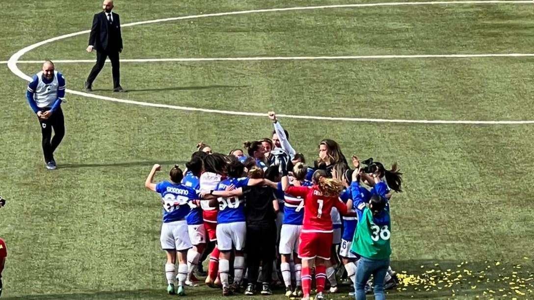Sampdoria Women, De Rita spiega l'esultanza: "Per non aver mollato..."
