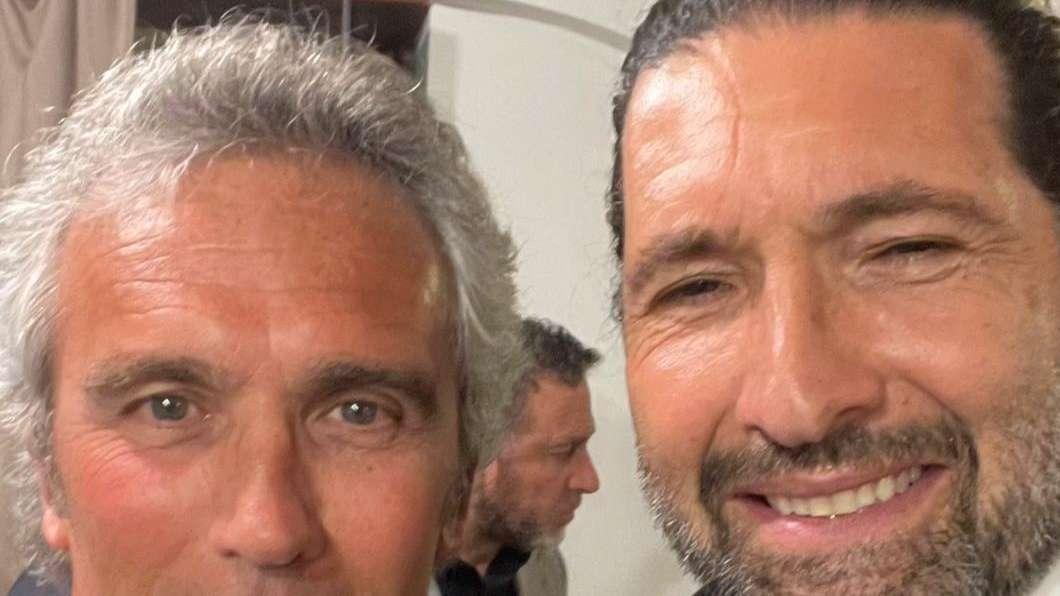 Sampdoria - Frosinone, Walter Nudo e capitan Pellegrini in tribuna al Ferraris