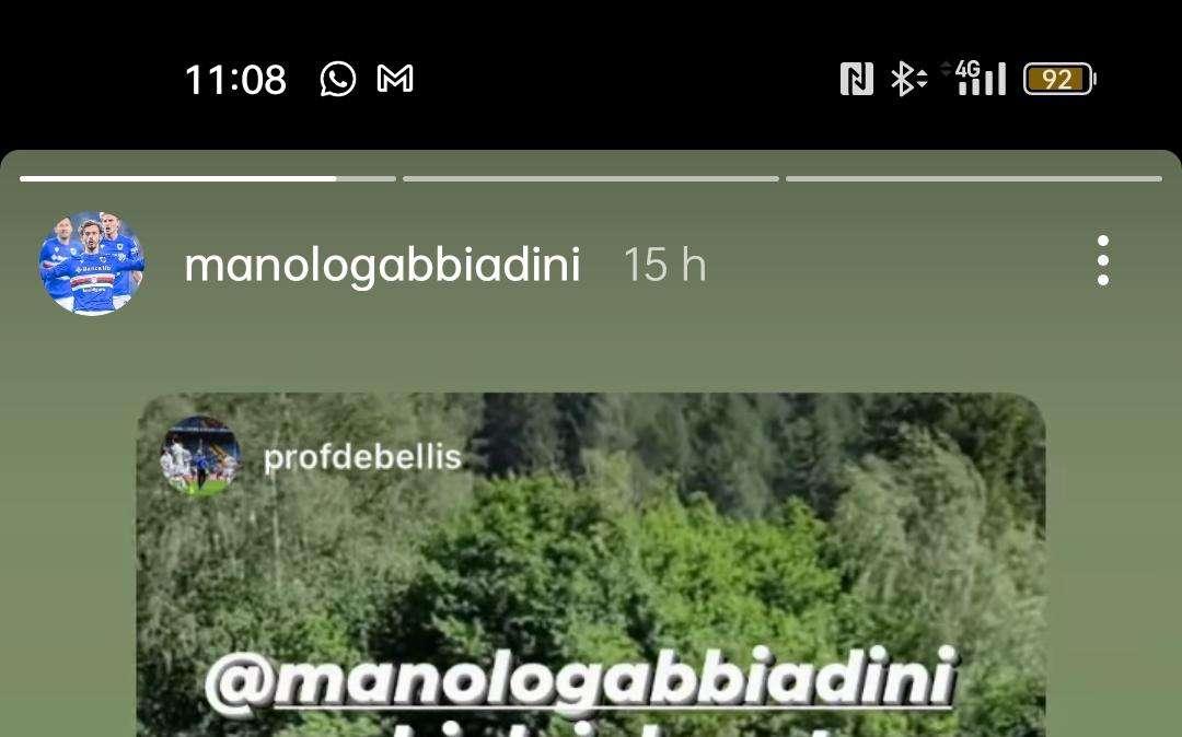 Social Sampdoria, siparietto di Gabbiadini con Prof. De Bellis