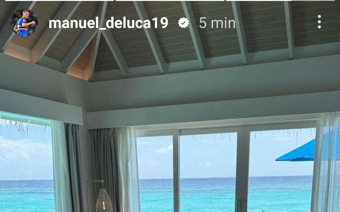 Sampdoria social, De Luca si rilassa alle Maldive 