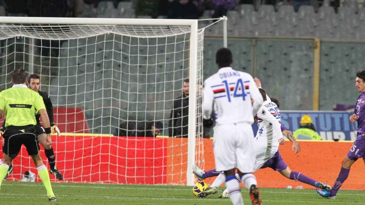 Photogallery Fiorentina - Sampdoria: il momentaneo 1-1 di Krsticic