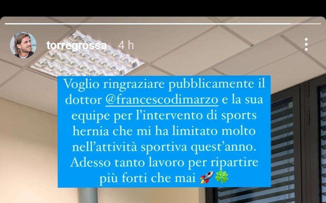 Pisa, Torregrossa ringrazia equipe medica: "Ripartire più forti"