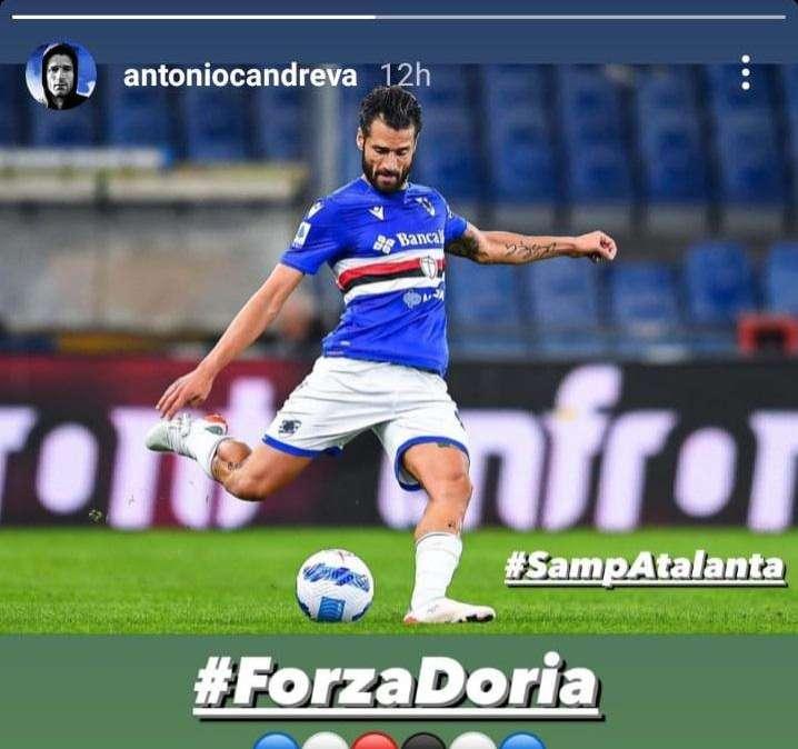 Sampdoria - Atalanta, Candreva non si scoraggia: "Forza Doria"