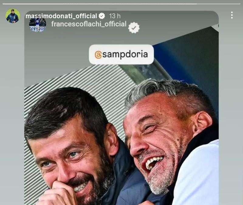 Social Sampdoria, l'istantanea di Donati e Flachi a Ponte di Legno