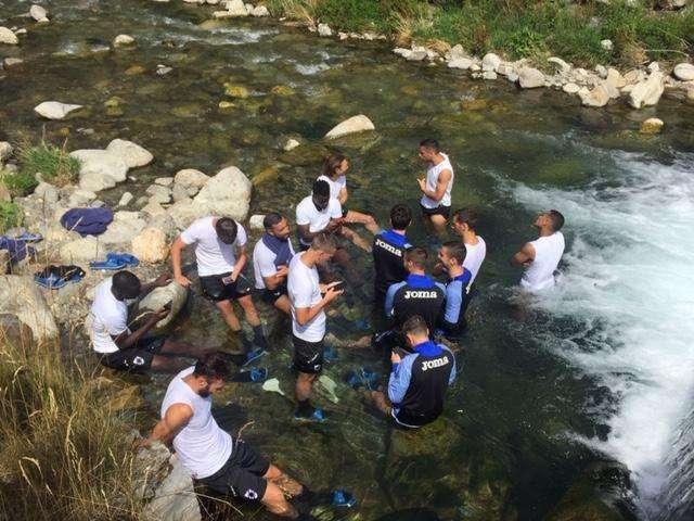 Seduta dedicata alla corsa. Regini in gruppo