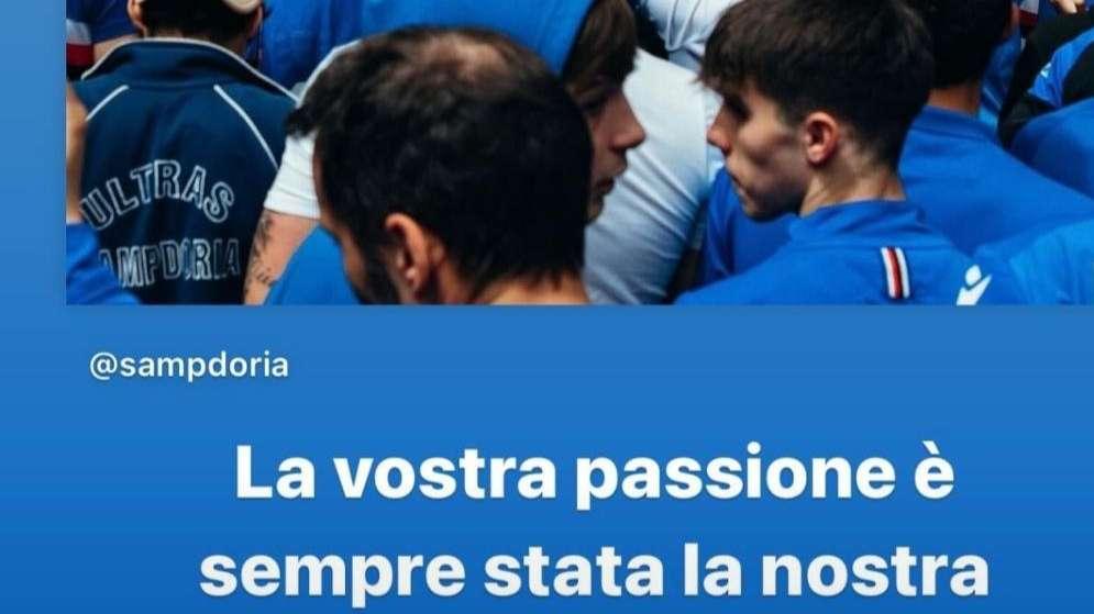 Sampdoria, Esposito ai tifosi: "Vostra passione la nostra forza"