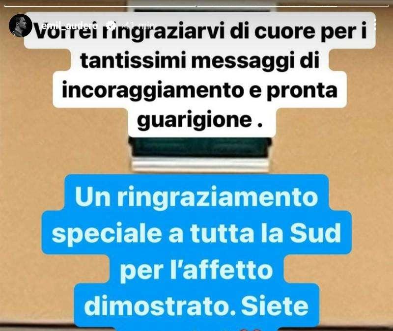 Sampdoria, Audero: "Un ringraziamento a tutta la Sud. Siete speciali"