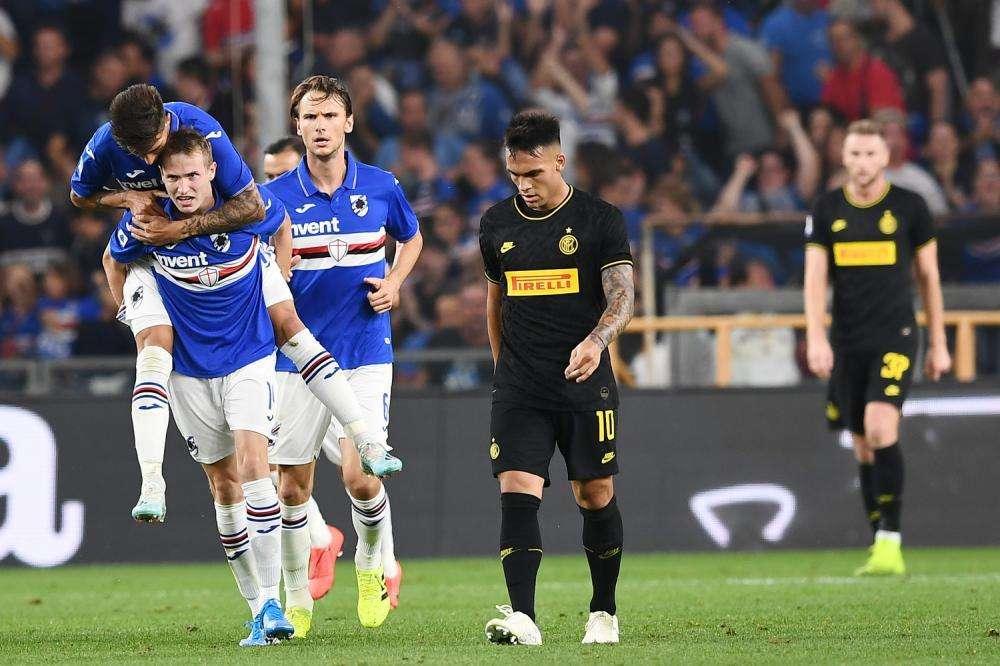 Report statistico di Samp-Inter: 126 palle perse, scarsa pericolosità offensiva