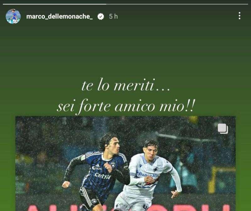 Sampdoria, Delle Monache si congratula con Alesi: "Te lo meriti. Sei forte"