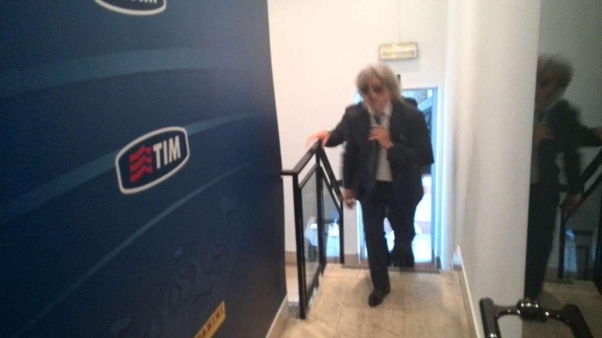 Riunione di Lega, arriva il presidente Ferrero