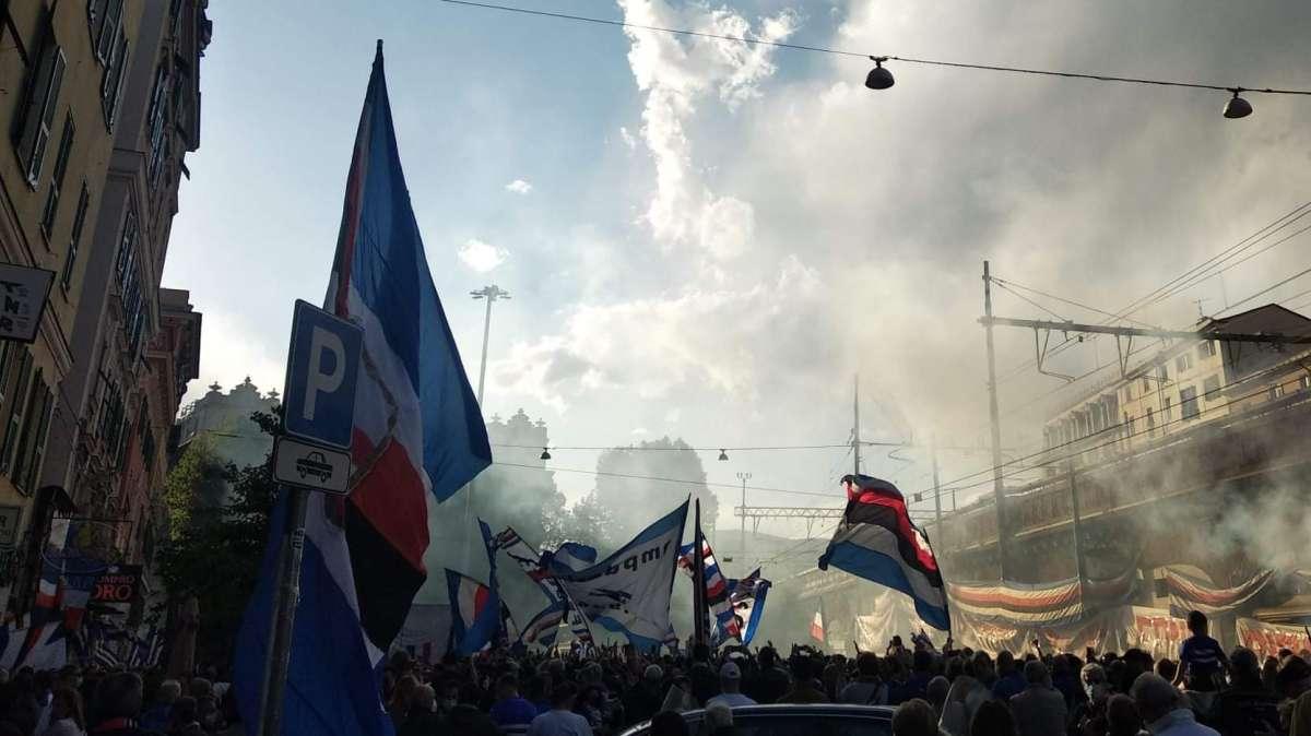 30 anni Scudetto, festa tifosi a Sampierdarena, la photogallery