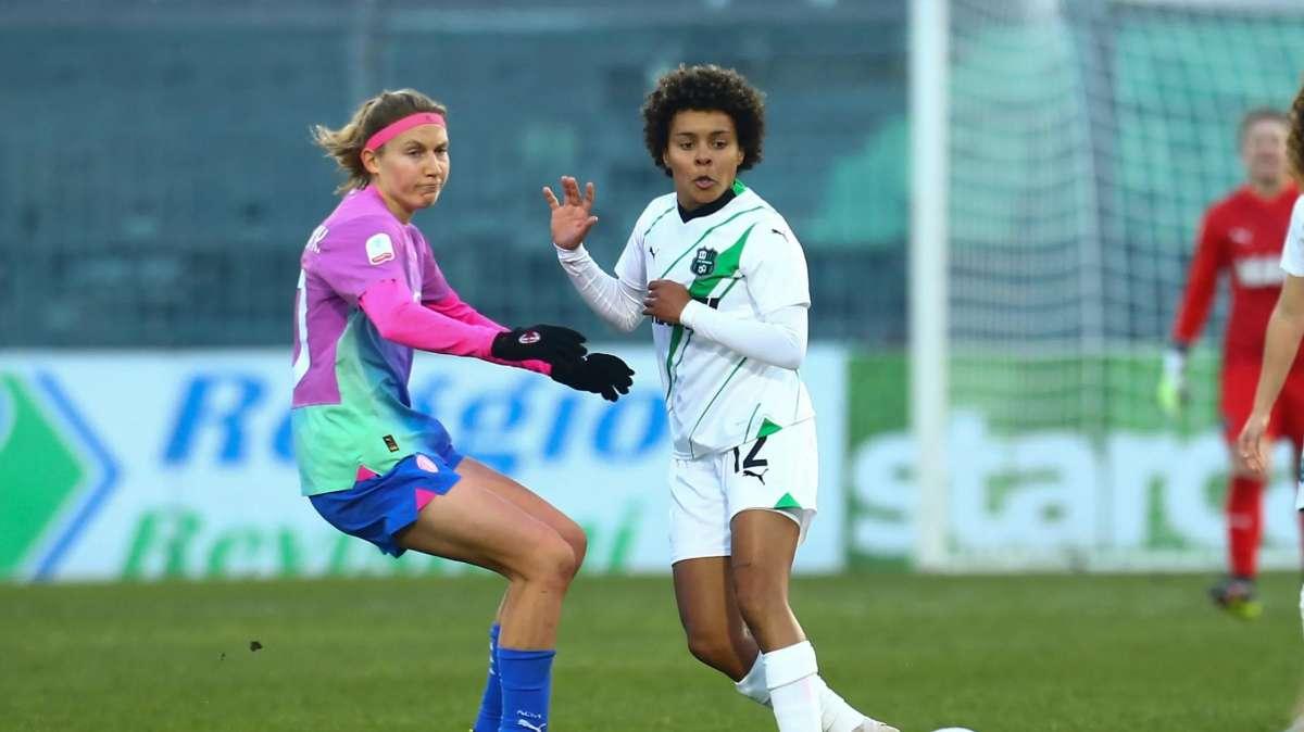Sassuolo Milan Femminile Coppa Italia highlights 0-3: tripletta dell'ex Dubcova