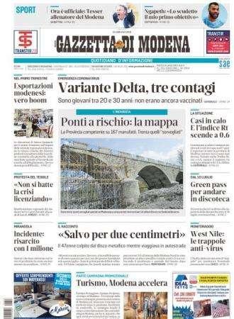 Gazzetta di Modena: "Carnevali: 'Un sogno vedere 3 del Sassuolo in Nazionale'"