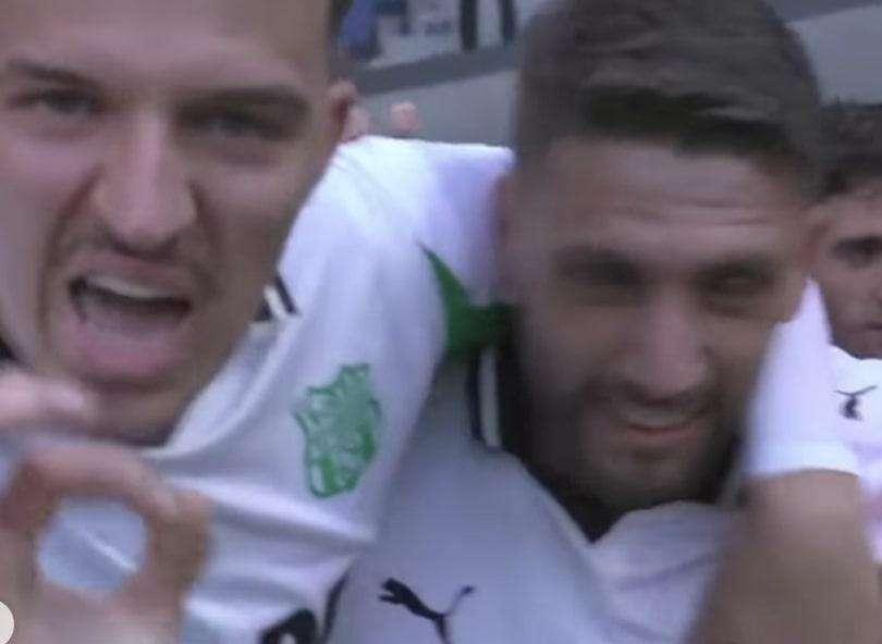 Muharemovic esulta e 'incorona' Mimmo: "Berardi, BE-RAR-DI"