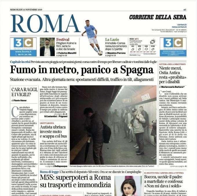 Corriere di Roma: "Lazio, nessuno come Immobile e Correa"