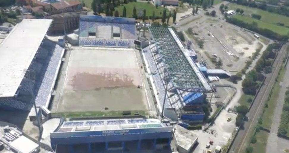 Mapei Stadium, lavori in corso: rifacimento delle coperture delle tribune