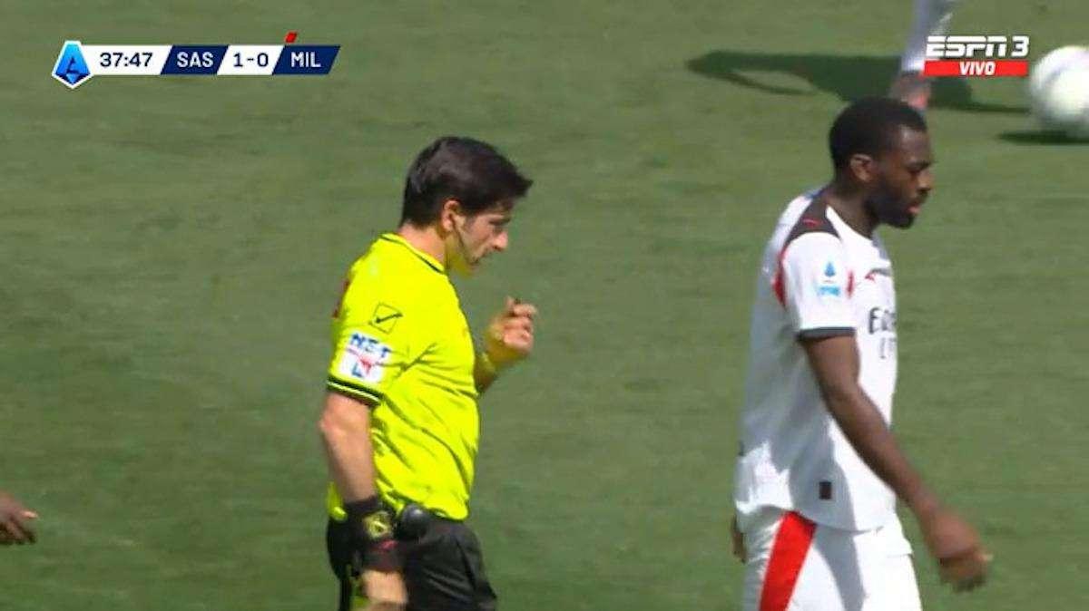 Marelli su Sassuolo-Milan: "Gabbia-Laurienté contatto leggero. Espulsione Tomori giusta"