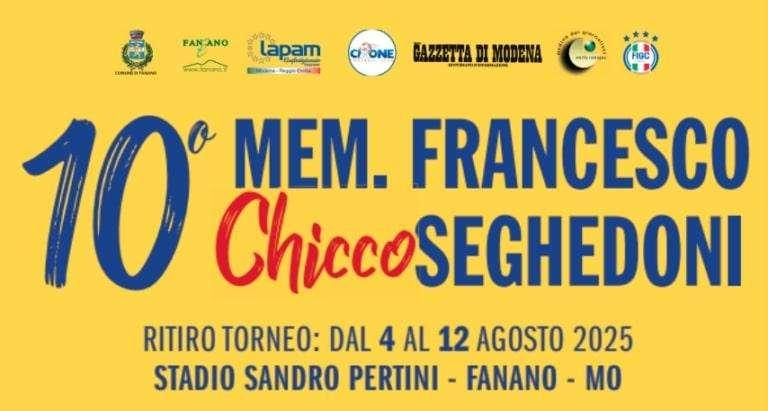 Memorial Seghedoni: a Fanano il torneo con Sassuolo, Modena, Inter e Atalanta