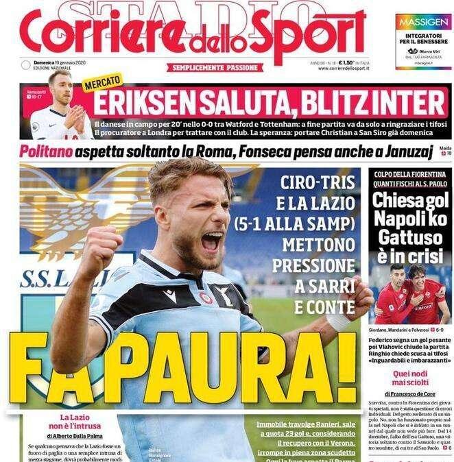 Corriere dello Sport: "Sassuolo in rimonta. Berardi gela il Toro"