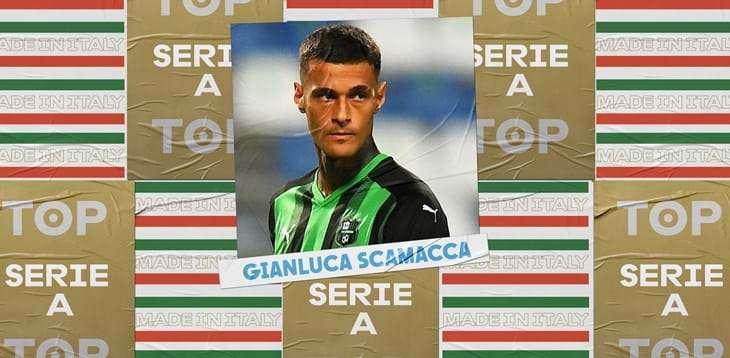 Scamacca del Sassuolo miglior italiano dell'8ª giornata di Serie A