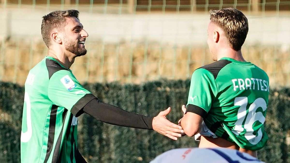 Sassuolo Olympique Marsiglia 3-2 highlights: Berardi-Pinamonti-Thorstvedt gol