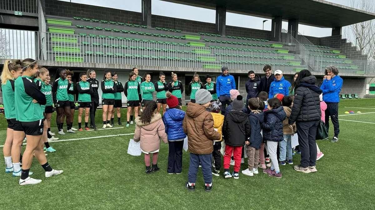 Sassuolo Femminile, incontro al MFC con la scuola dell'infanzia Peter Pan