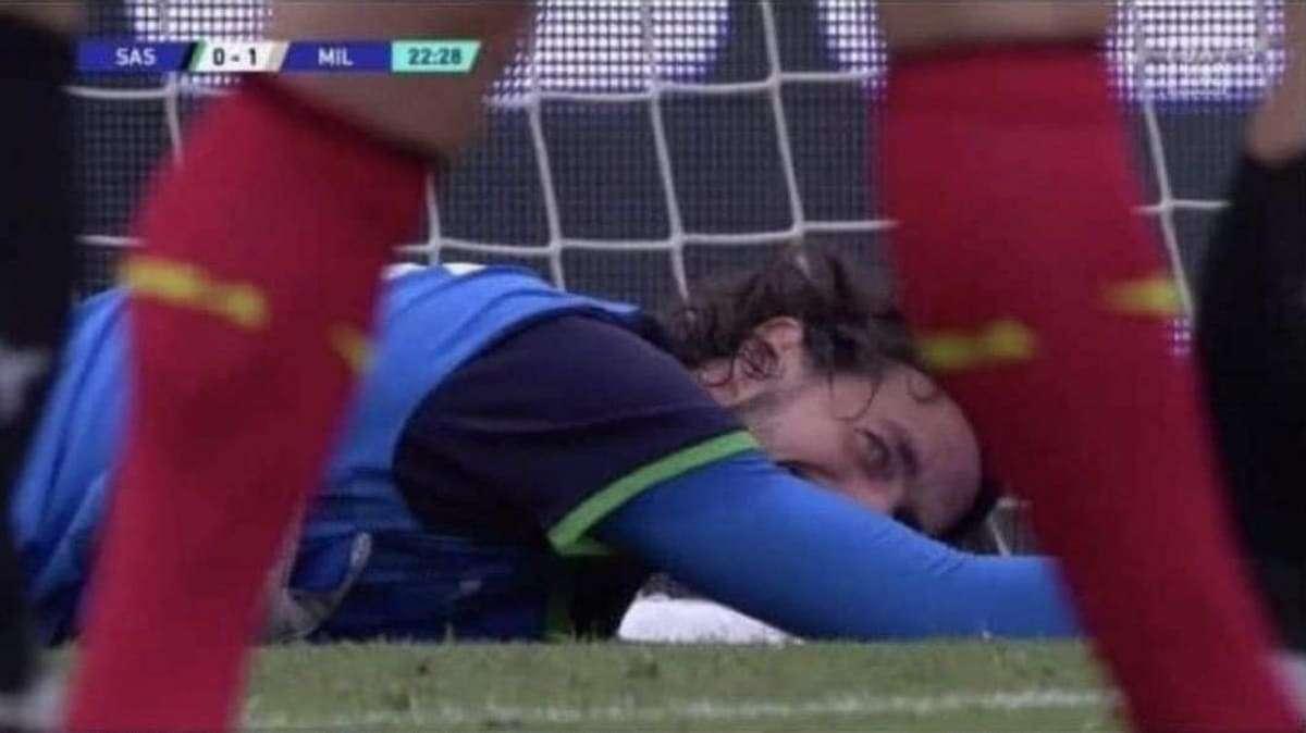 Sassuolo-Milan, Consigli come Acerbi: la sua risata scatena i tifosi - FOTO