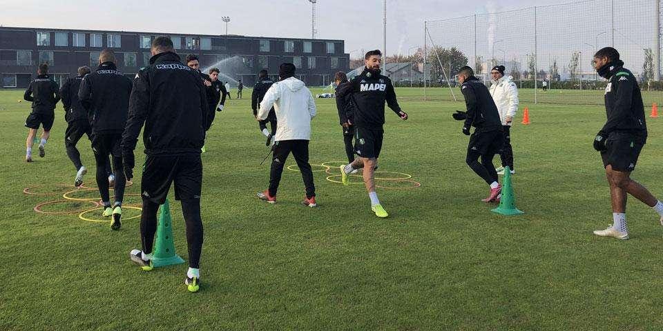 Sassuolo, torna in gruppo Tripaldelli. Out in quattro
