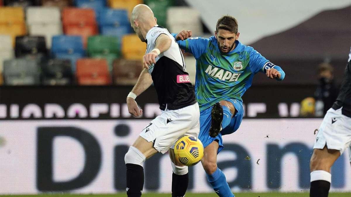 Sassuolo, il ko con l'Udinese ti costa un record emiliano in solitaria