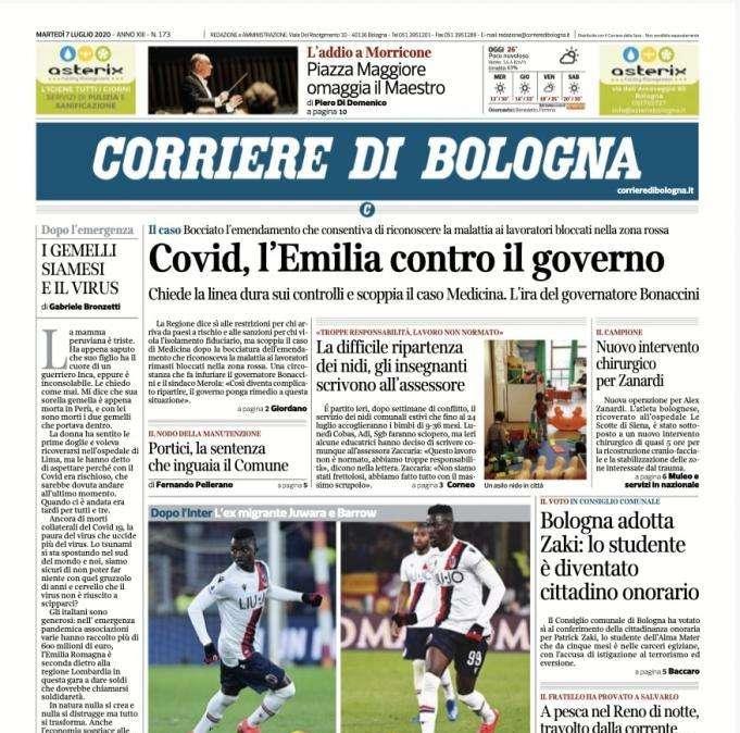Corriere di Bologna: "Dal Gambia al Dall’Ara, la favola di Musa e Musa"