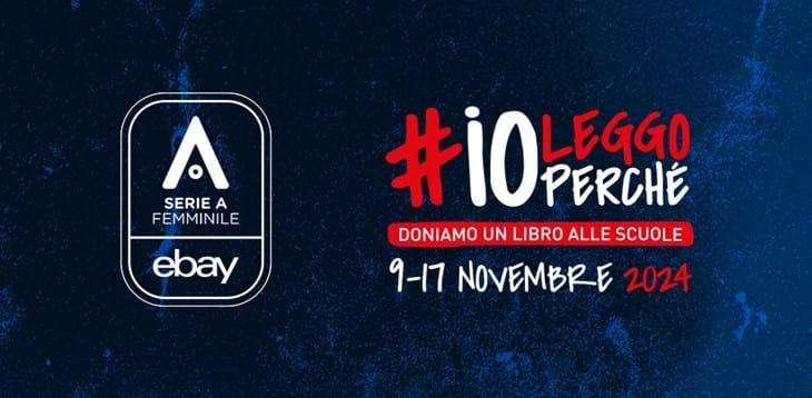 I libri di #ioleggoperché negli stadi della Serie A Femminile, anche per Juve-Sassuolo