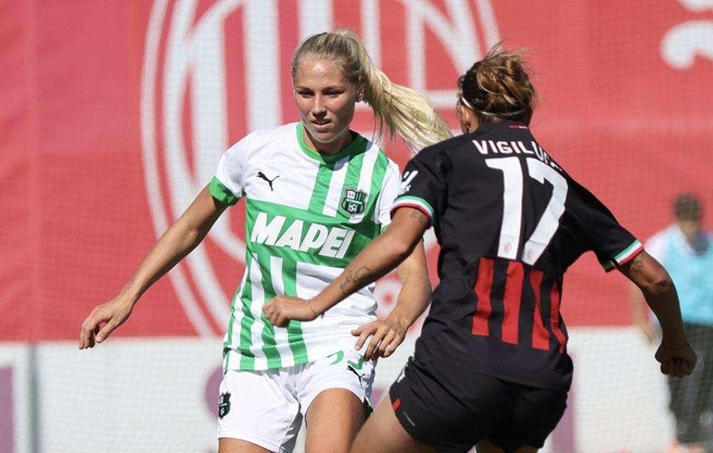 Milan Sassuolo Femminile 3-1 FINALE: notte fonda per le neroverdi