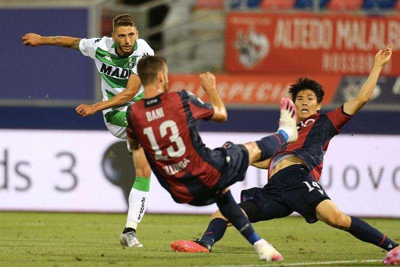 Berardi e il gol contro il Bologna: altra azione da manuale DeZerbiano - VIDEO
