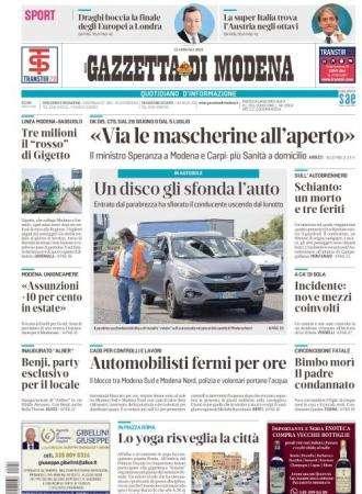 Gazzetta di Modena: Raspadori, 15 minuti agli Europei da conservare"