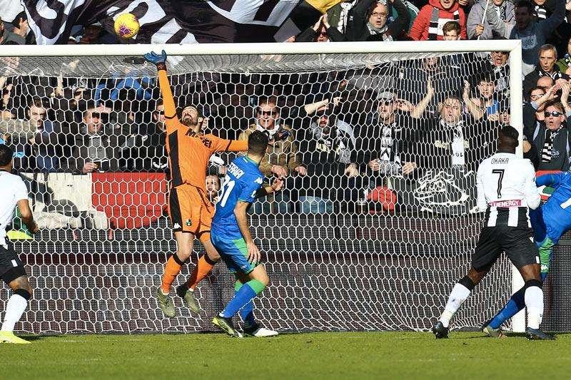 La Gazzetta dello Sport: "Dubbi sul gol di Okaka in Udinese-Sassuolo"