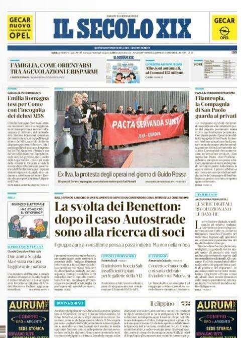 Il Secolo XIX: "Ranieri-De Zerbi, scontro generazionale"