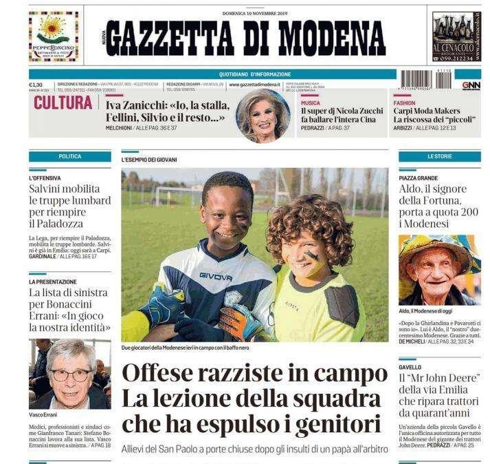 Gazzetta di Modena, Boga: "Bisogna combattere il razzismo"